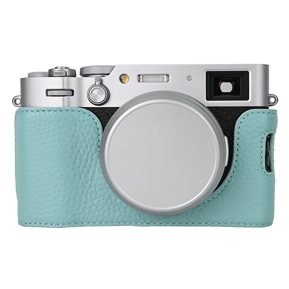 For Fujifilm X100VI Camera Half Body Cover Genuine Cow Leather Bottom Case For Fujifilm X100VI Camera Half Body Cover Genuine Cow Leather Bottom Case